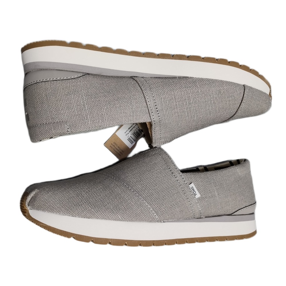 TOMS Wear Good Resident Plus Sneakers Womens US Size 7.5 Gray Round Toe Slip On